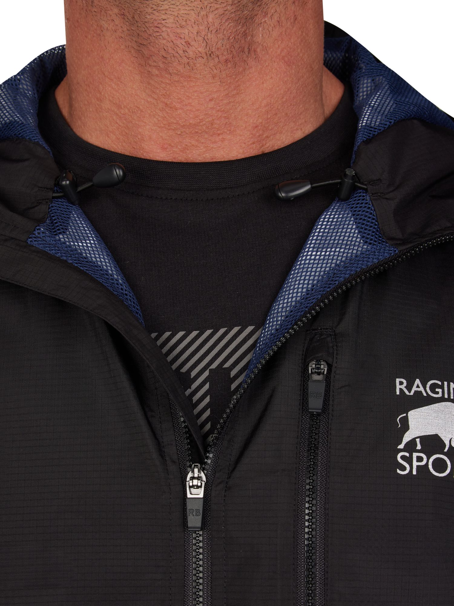 Raging Bull Performance Shower Proof Zip Jacket, Black, L