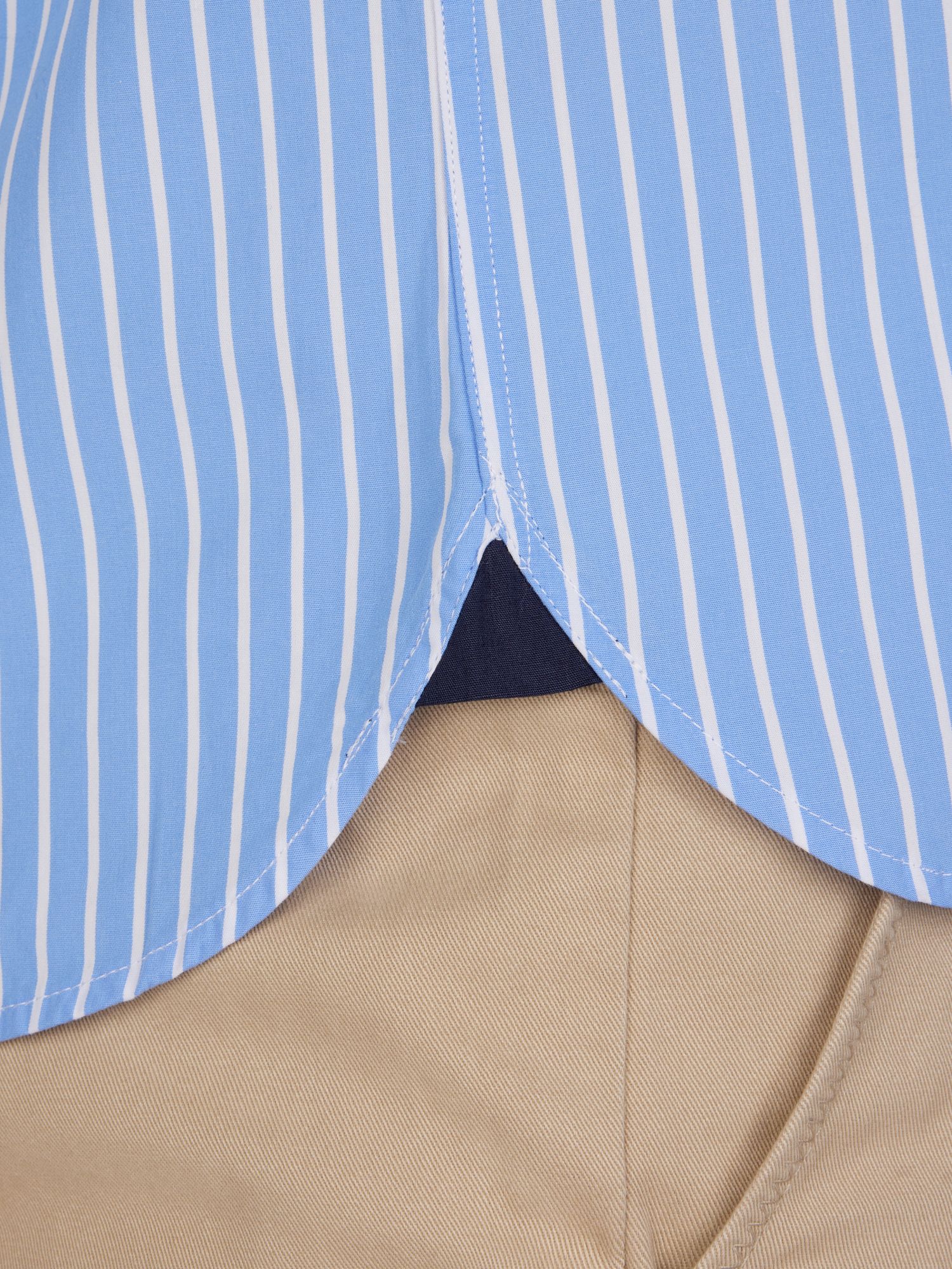 Buy Raging Bull Classic Long Sleeve Stripe Shirt, Blue/White Online at johnlewis.com