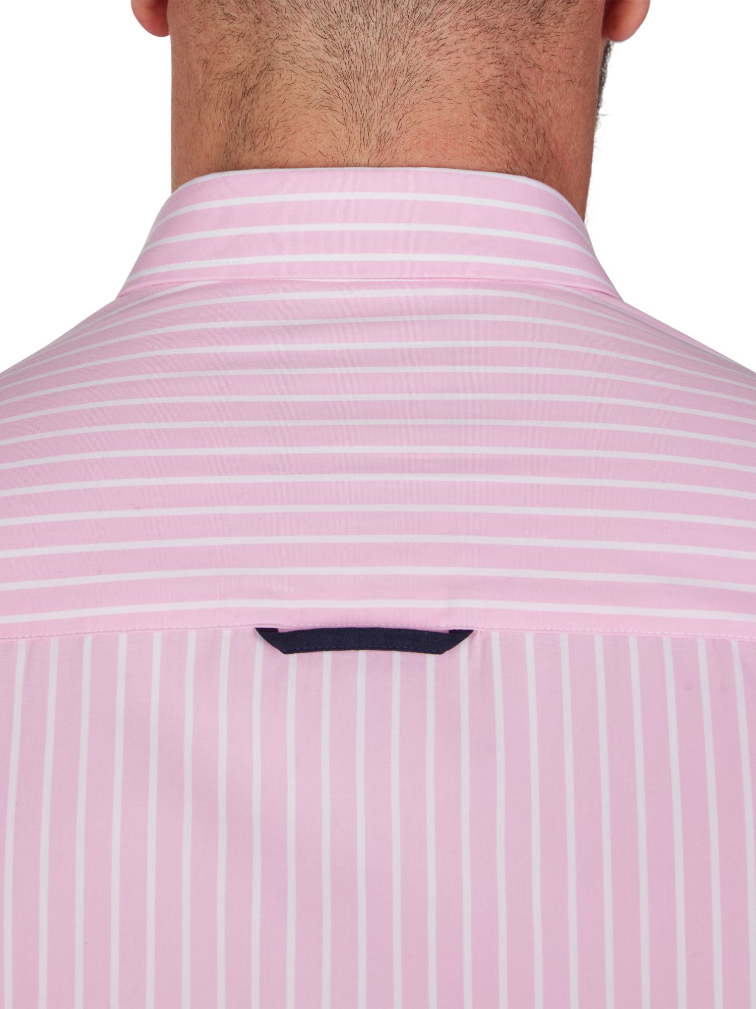 Raging Bull Classic Long Sleeve Stripe Shirt, Pink, S