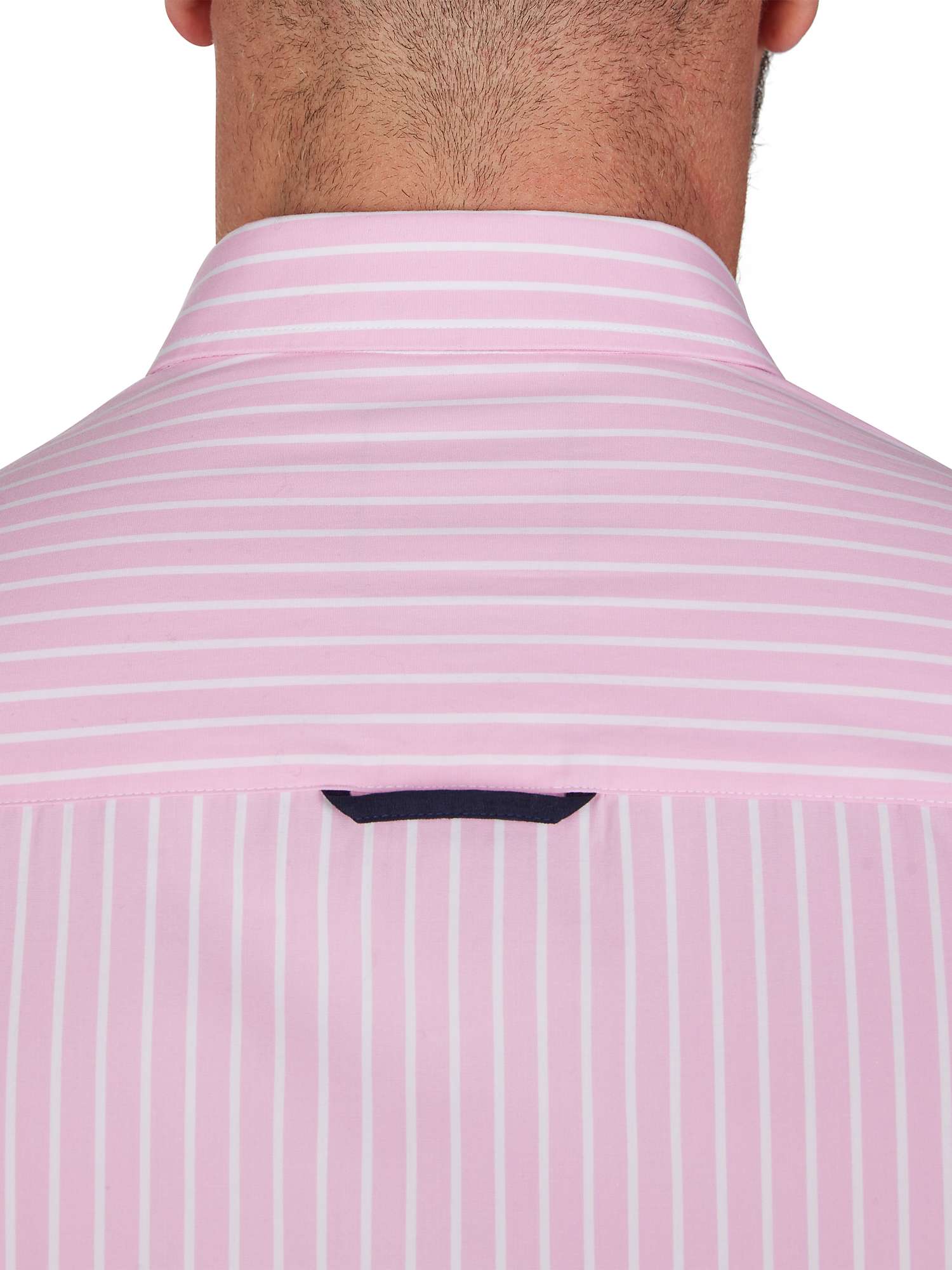 Buy Raging Bull Classic Long Sleeve Stripe Shirt, Pink Online at johnlewis.com