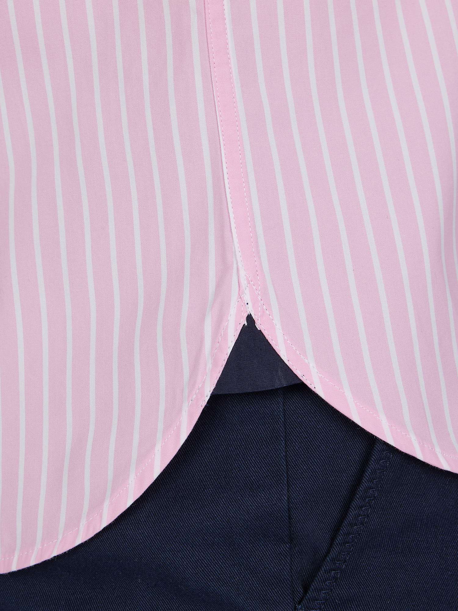 Buy Raging Bull Classic Long Sleeve Stripe Shirt, Pink Online at johnlewis.com