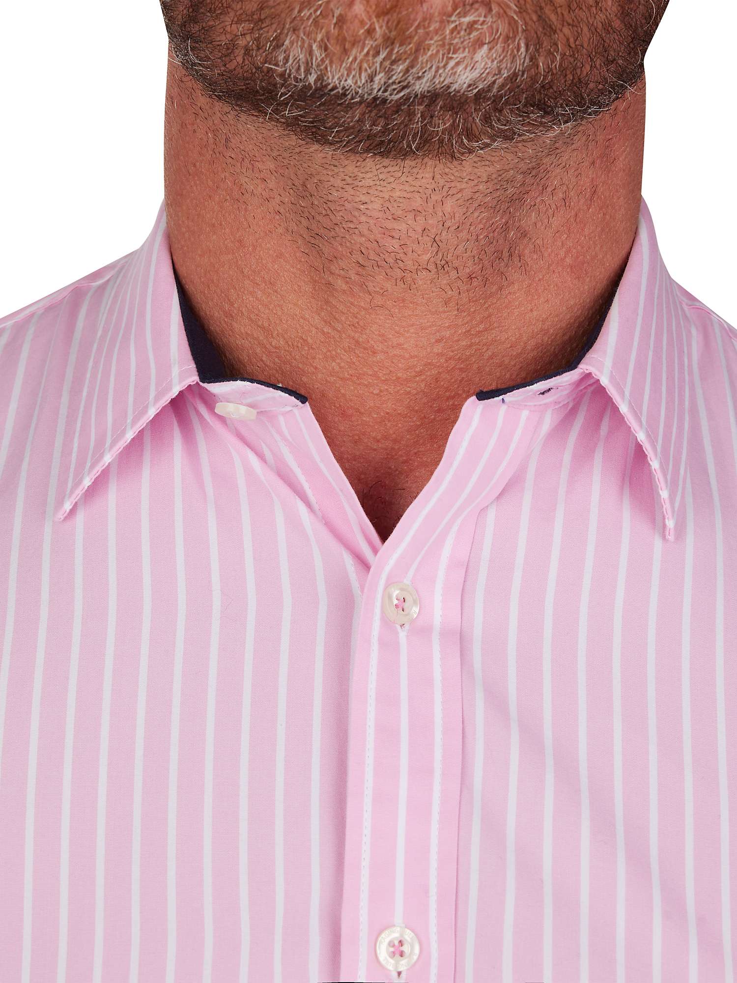Buy Raging Bull Classic Long Sleeve Stripe Shirt, Pink Online at johnlewis.com