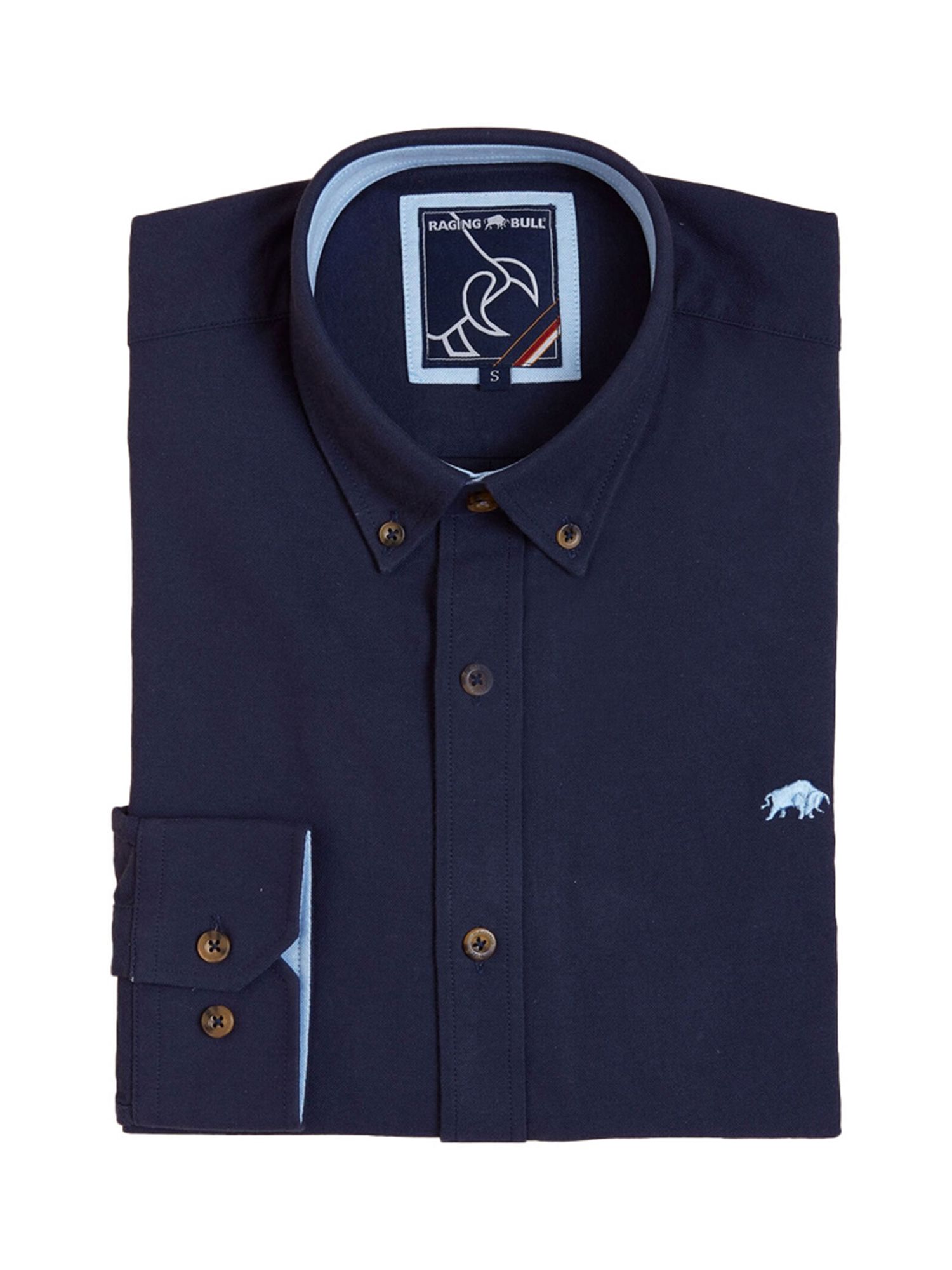 Raging Bull Classic Oxford Shirt, Navy, L