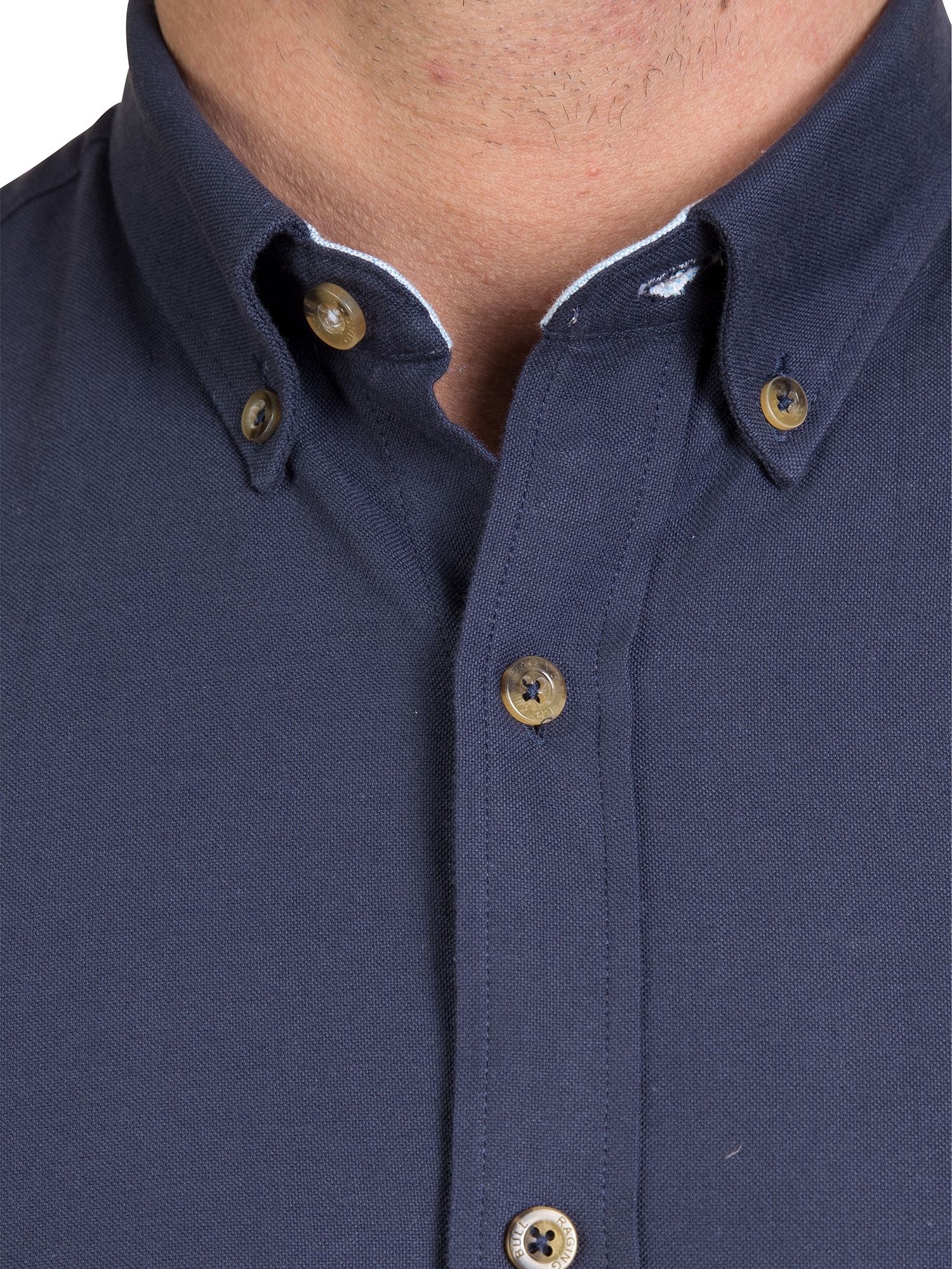 Raging Bull Classic Oxford Shirt, Navy, S