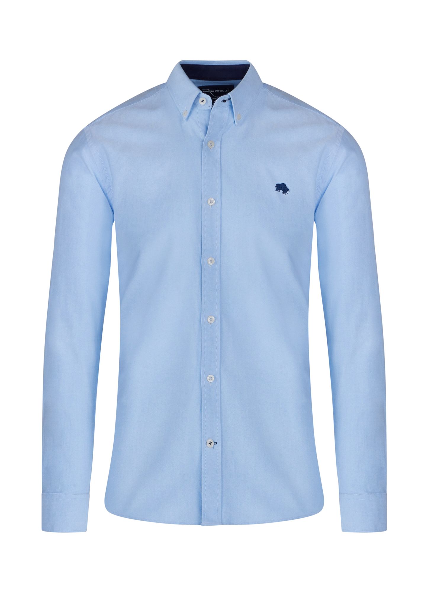 Raging Bull Classic Oxford Shirt, Sky Blue at John Lewis & Partners