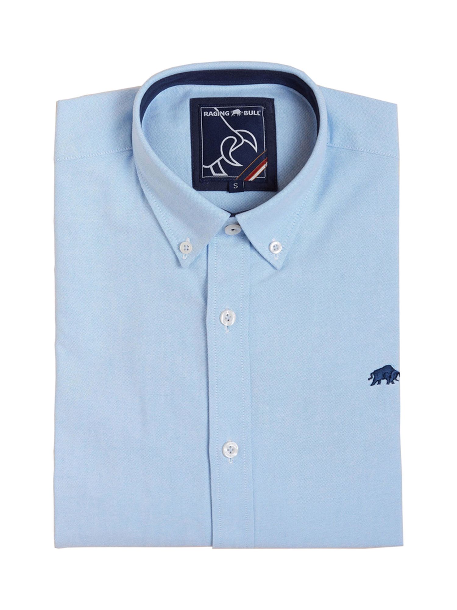 Raging Bull Classic Oxford Shirt, Sky Blue, S