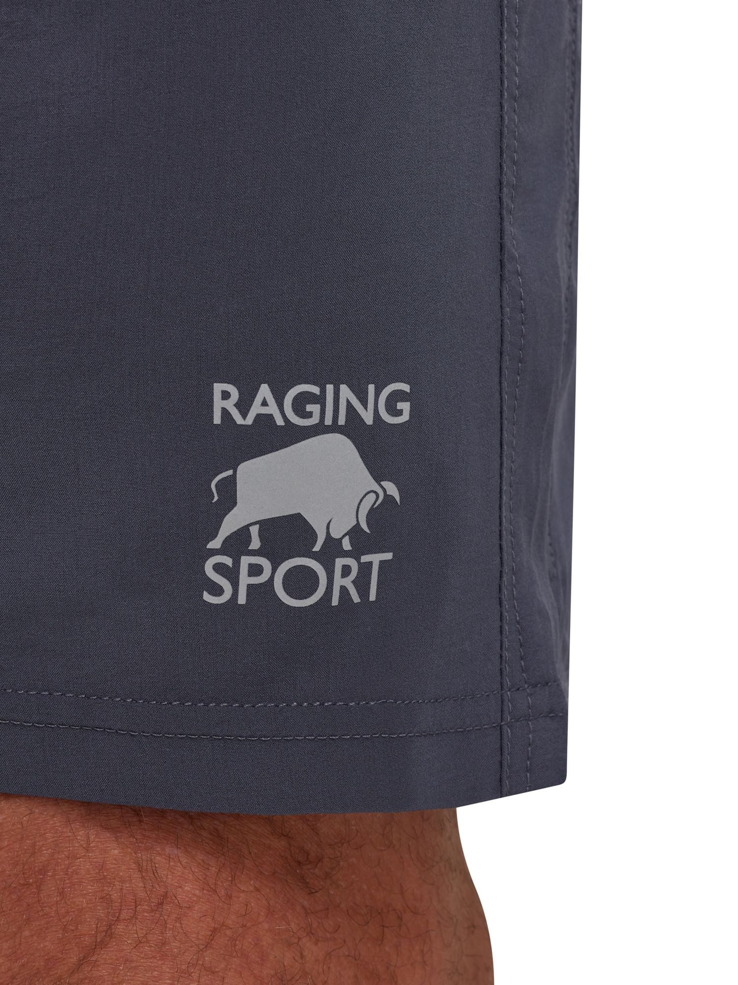Raging Bull Sport 6" Running Shorts, Dark Grey Marl, S