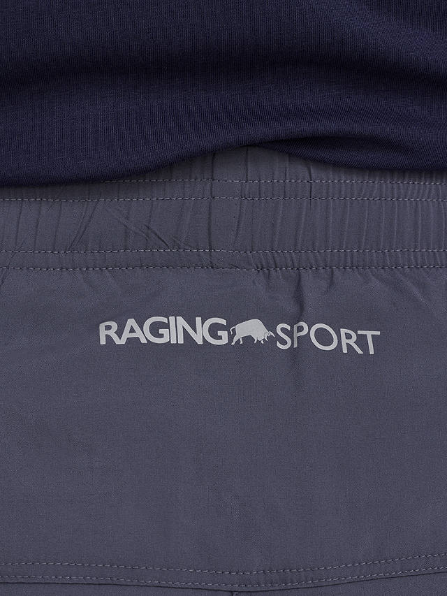 Raging Bull Sport 6" Running Shorts, Dark Grey Marl