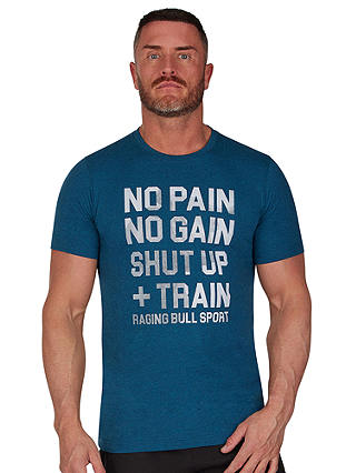 Raging Bull Sport No Pain T-Shirt, Blue