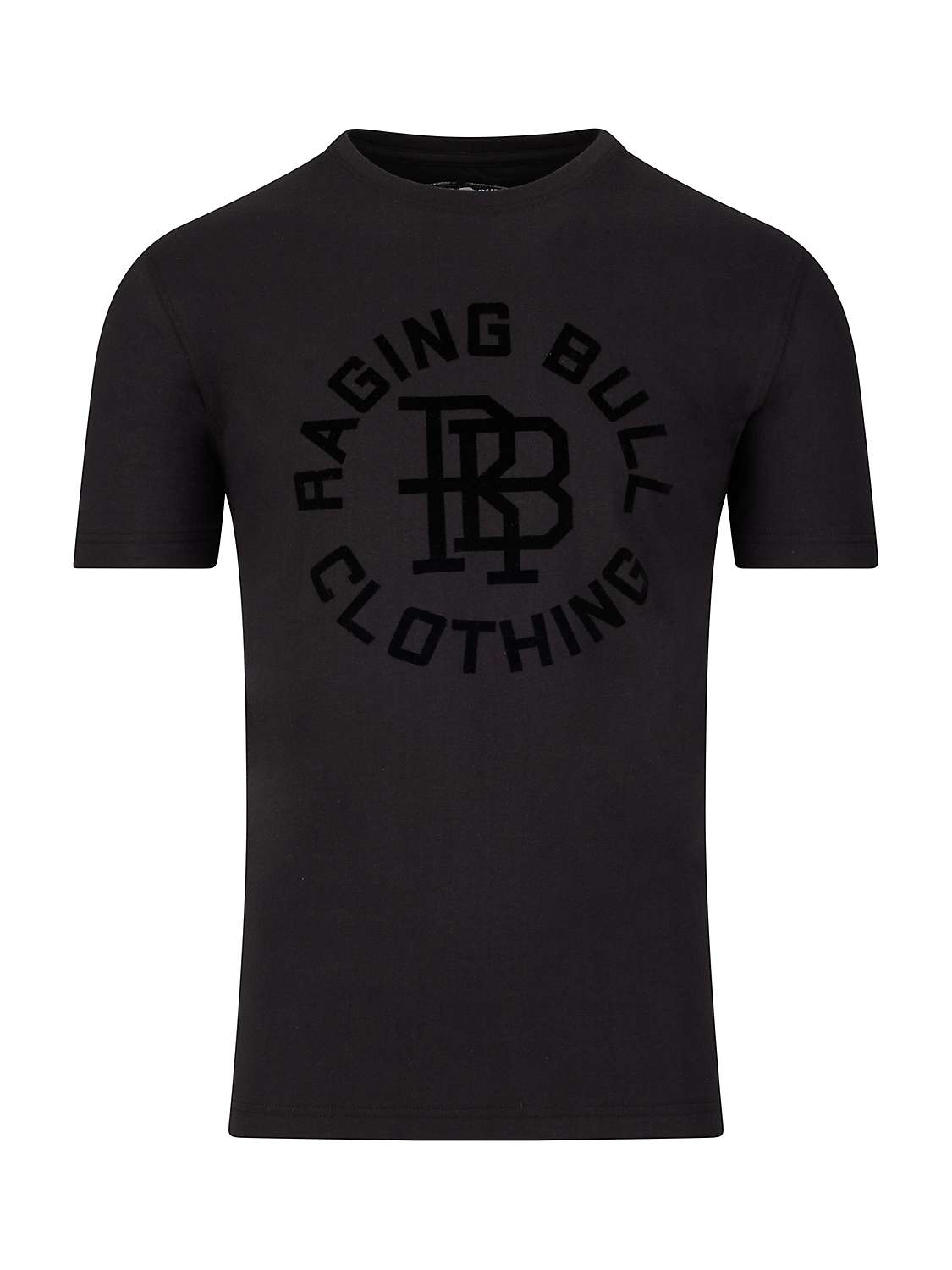 Raging Bull Tonal Monogram T-Shirt, Black at John Lewis & Partners