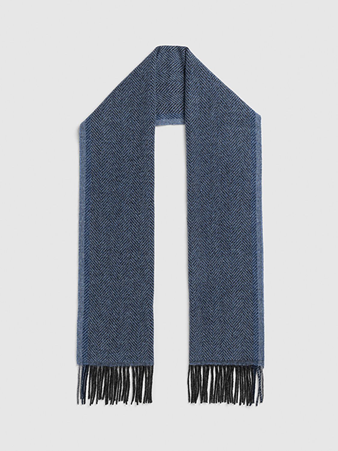 Rodd & Gunn Charlton 100% Wool Scarf, Blue at John Lewis & Partners