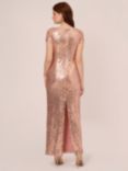 Adrianna Papell Studio Sequin Column Maxi Dress, Rose Gold, Rose Gold