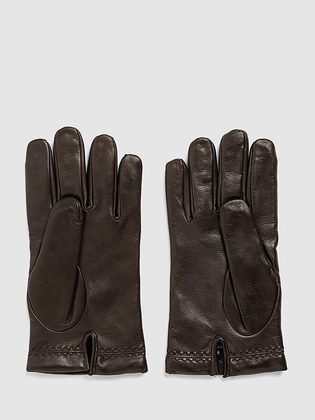 Rodd & Gunn Leather Cardrona Gloves, Testa Di Moro