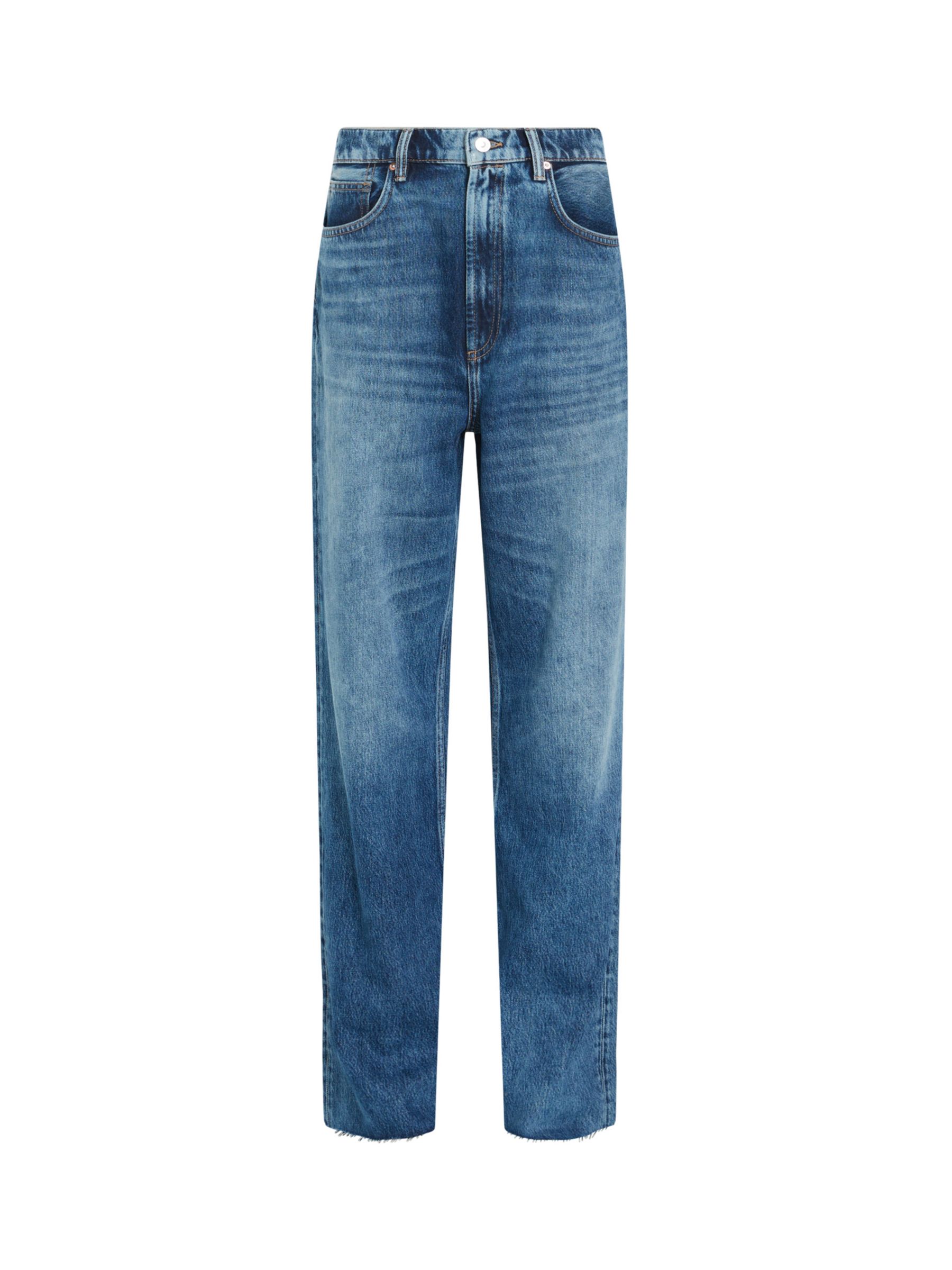 AllSaints Blake Wide Leg Jeans, Dark Indigo at John Lewis & Partners