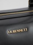 L.K.Bennett Fleur Saffiano Leather Tote, Black