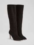 L.K.Bennett Astrid Suede Knee Boots, Black