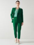 L.K.Bennett x Ascot Collection: Mariner Double Breasted Blazer, Green