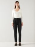 L.K.Bennett Lilly Plain Tailored Trousers, Black