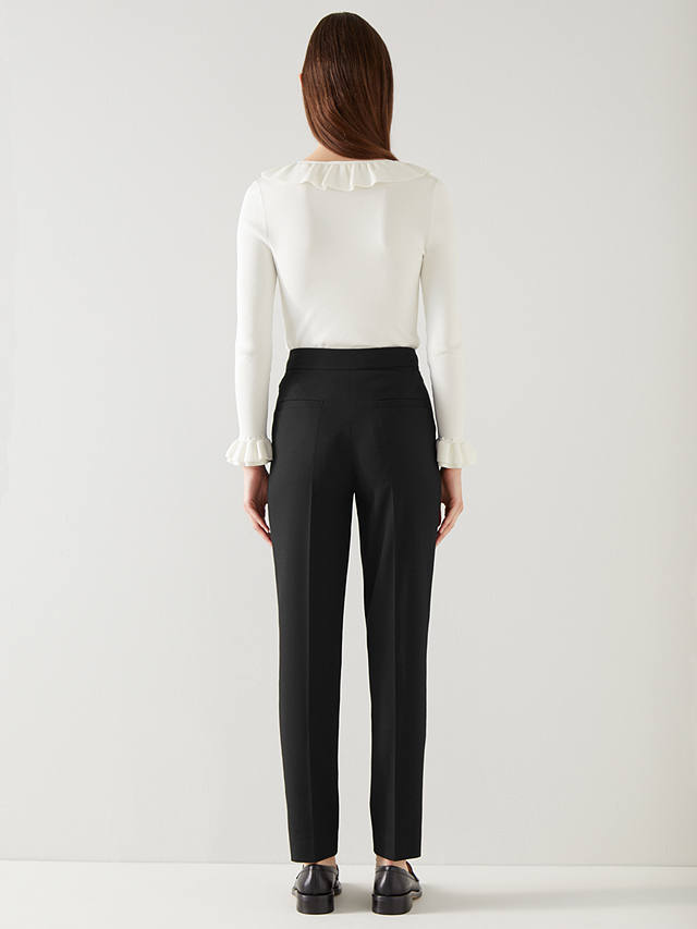 L.K.Bennett Lilly Plain Tailored Trousers, Black