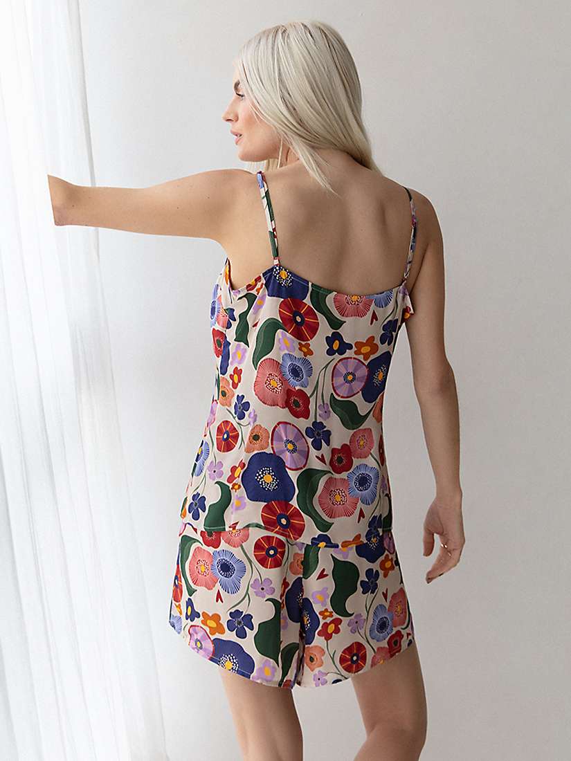 Buy Rewritten Fiorello Print Cami Pyjama Set, Pink Floral Online at johnlewis.com