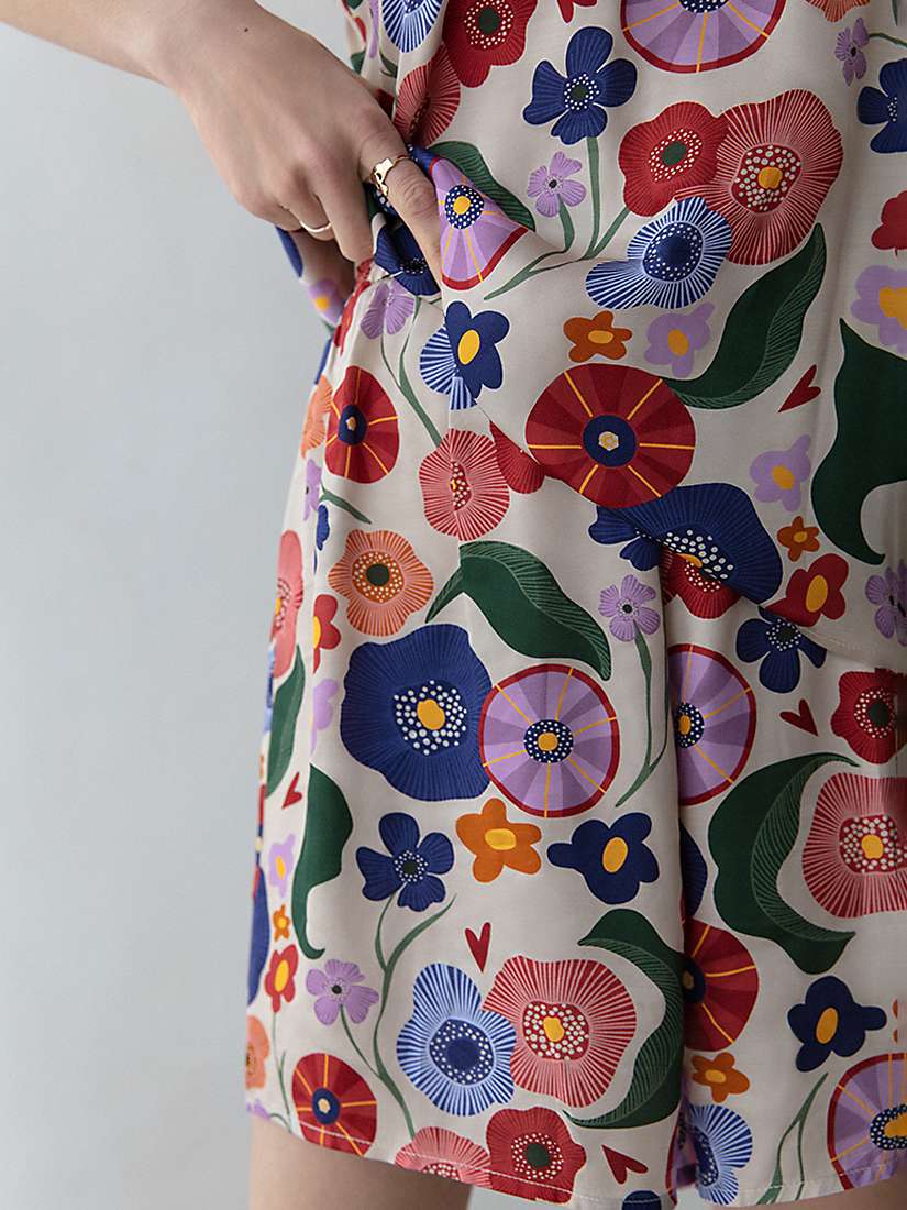 Buy Rewritten Fiorello Print Cami Pyjama Set, Pink Floral Online at johnlewis.com
