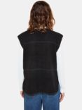 Whistles Josie Fleece Gilet, Black