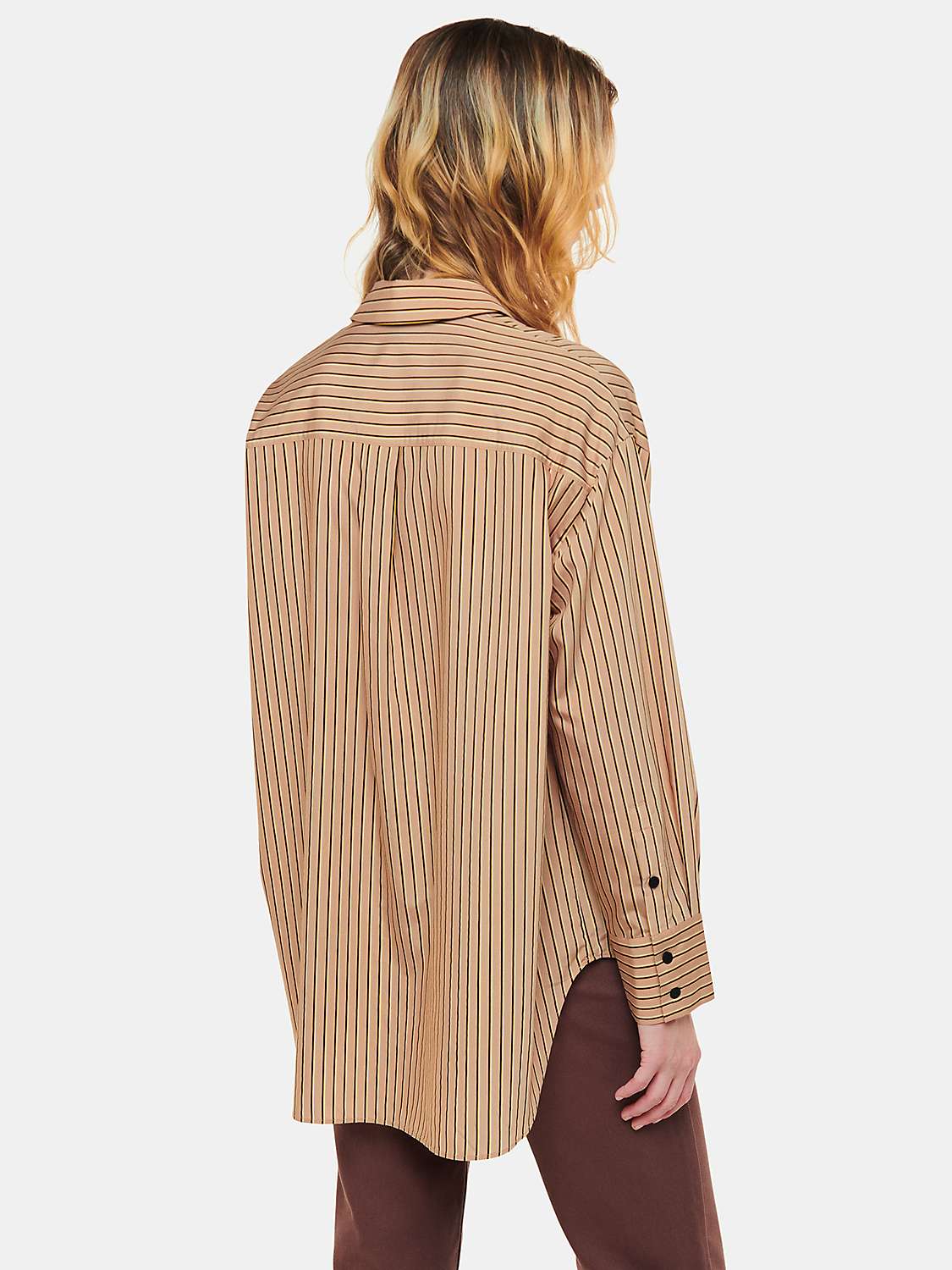 Buy Whistles Stripe Oversized Shirt, Multi Online at johnlewis.com