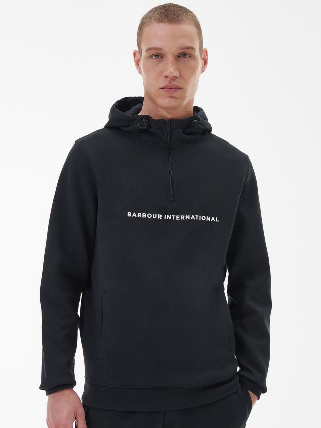 Barbour black sales hoodie