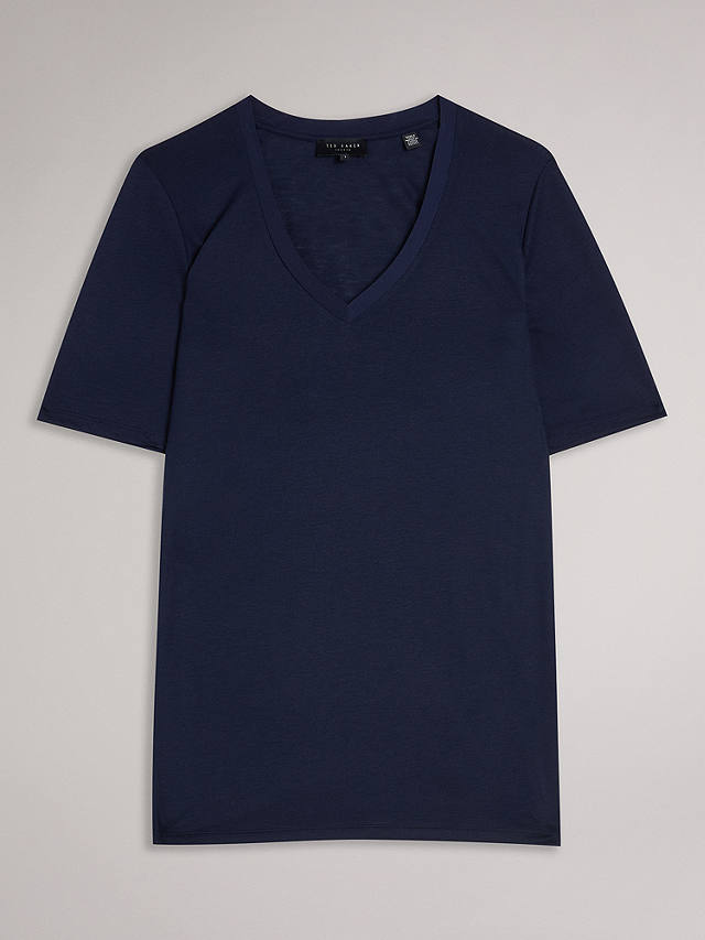 Ted Baker Kerika Easy Fit V-Neck T-Shirt, Blue Navy
