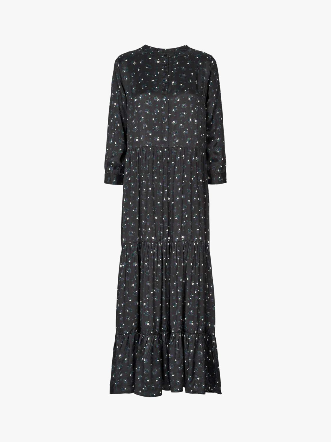 Buy Lollys Laundry Nee 3/4 Sleeve Maxi Dress, Washed Black Online at johnlewis.com