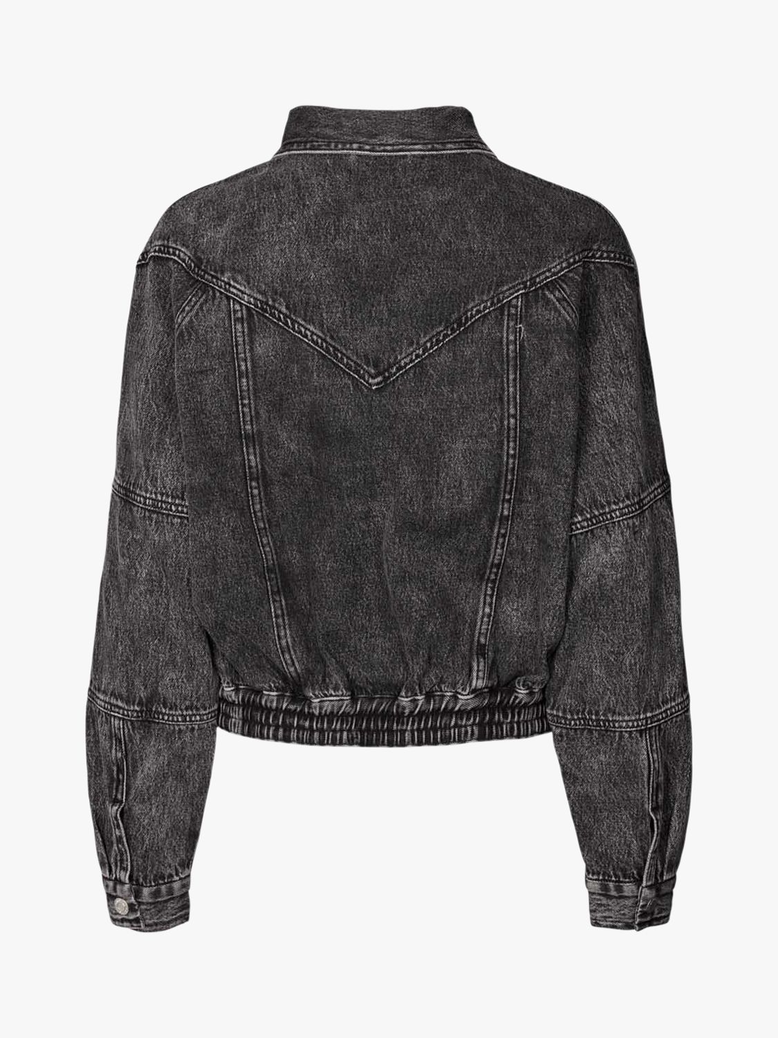 Buy Lollys Laundry Kingston Denim Jacket, Dark Grey Melange Online at johnlewis.com