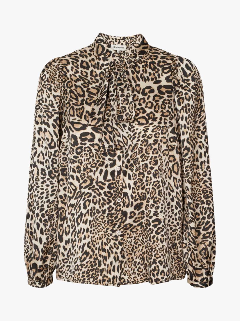 Lollys Laundry Ellie Long Sleeve Shirt, Leopard Print at John Lewis ...