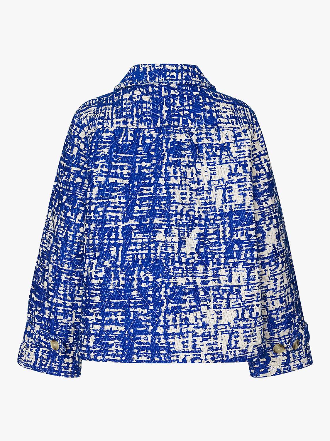 Buy Lollys Laundry Viola Short Jacket, Blue/White Online at johnlewis.com