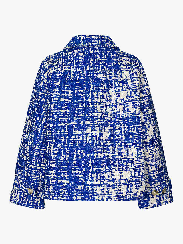 Lollys Laundry Viola Short Jacket, Blue/White