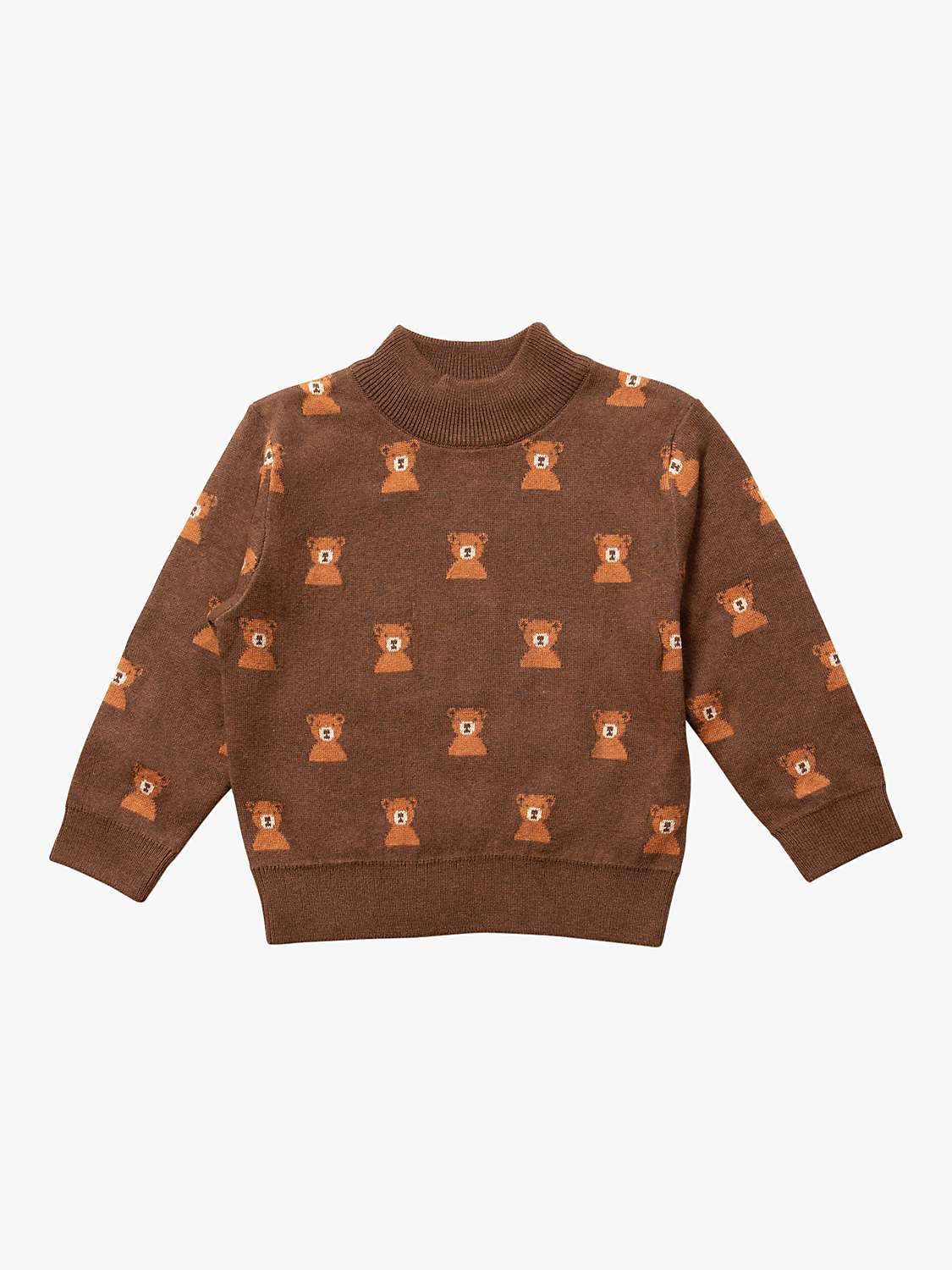 Buy Little Green Radicals Baby From One To Another Bear Snuggly Jumper, Brown Online at johnlewis.com
