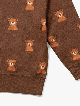 Little Green Radicals Baby From One To Another Bear Snuggly Jumper, Brown