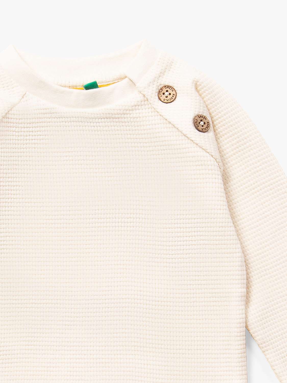 Buy Little Green Radicals Baby Organic Cotton Waffle Top Online at johnlewis.com