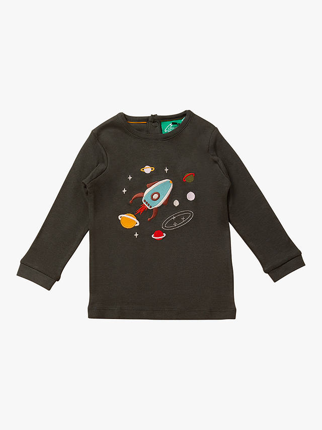 Little Green Radicals Baby Outer Space Chest Applique T-Shirt, Multi