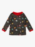 Little Green Radicals Baby Outer Space Long Sleeve Organic Cotton T-Shirt, Multi