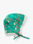 Little Green Radicals Kids' Forest Walk Sherpa Lined Hat, Turquoise
