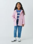 John Lewis Kids' Plain Pocket Shower Resistant Hooded Mac, Pink