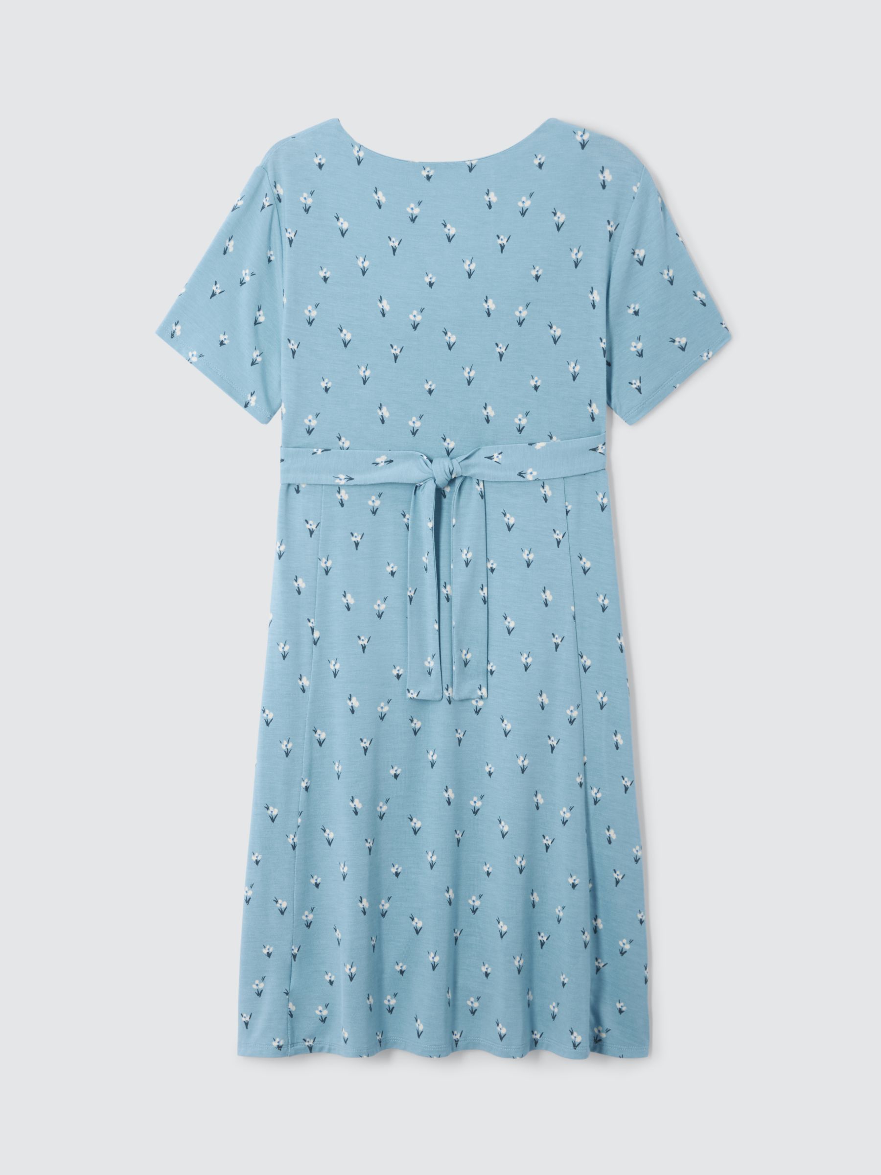 Buy John Lewis Kids' Floral Short Sleeve Tea Dress, Forget-me-not Online at johnlewis.com