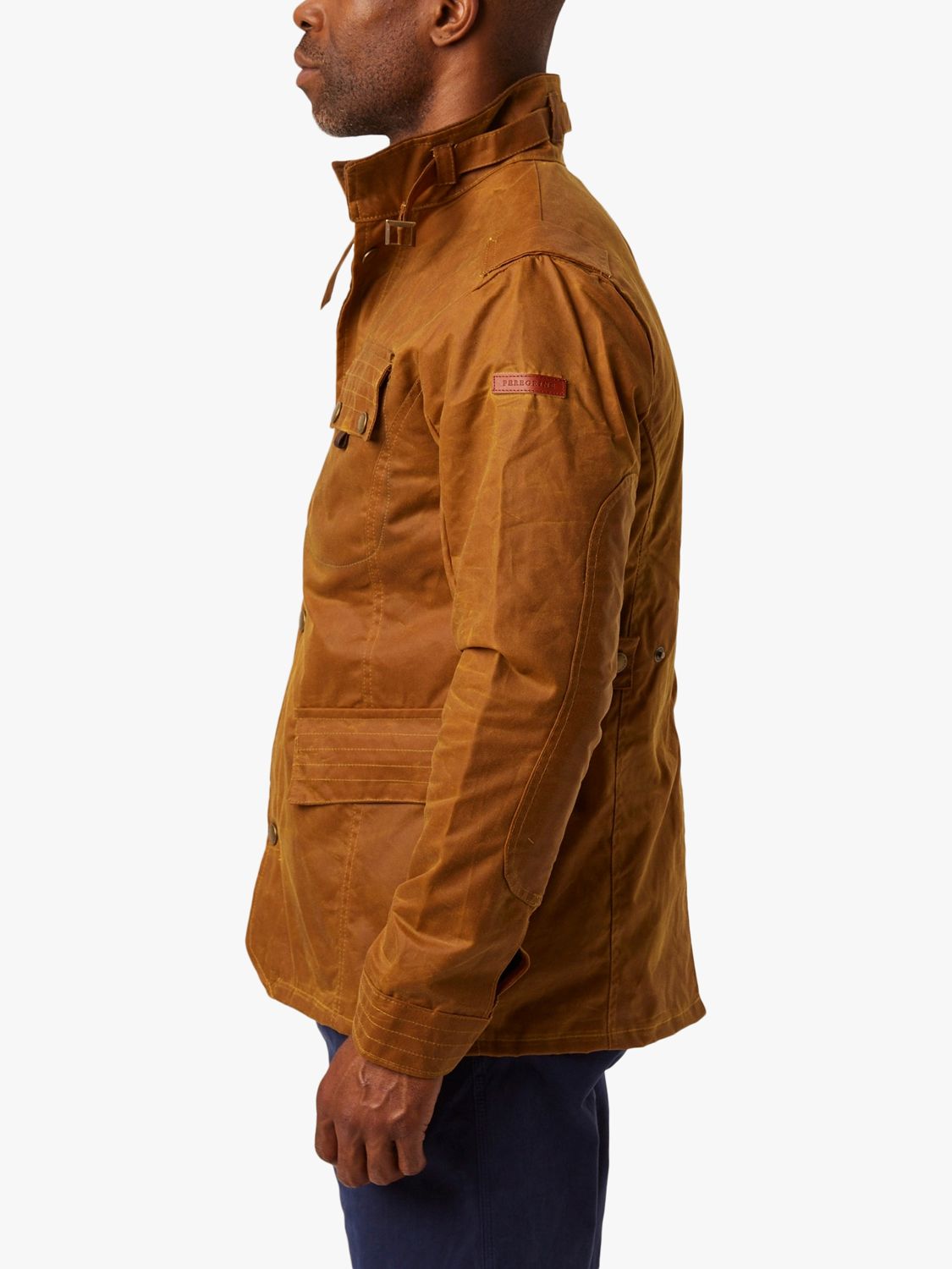 Peregrine Antique Halley Stevenson's Waxed Jacket, Mustard