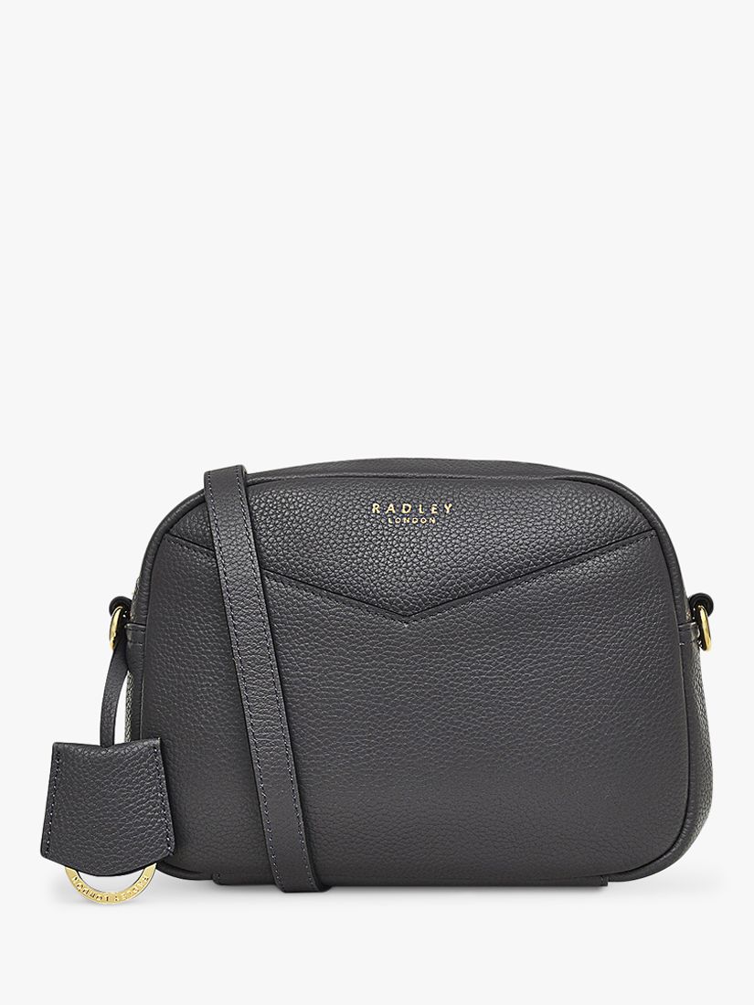 Radley London Pebble Leather Shoulder Bag with Magnetic Closure Dove Gray