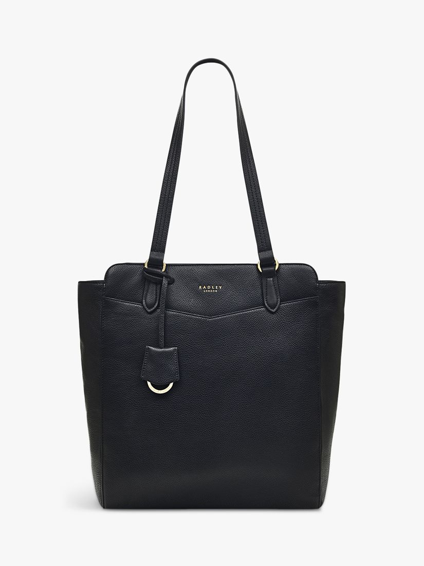 Radley Gordon Road Medium Zip Top Leather Tote Bag, Black, One Size