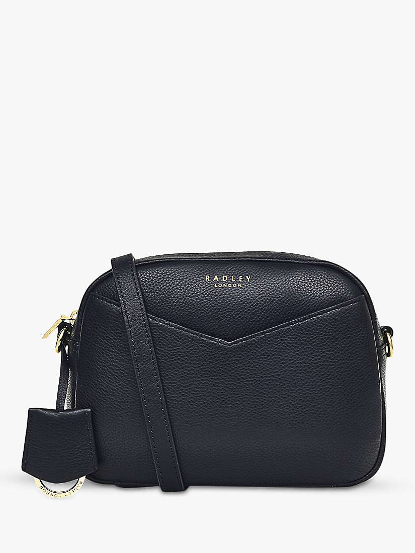 Radley Gordon Road Mini Zip Top Cross Body Bag, Black at John Lewis ...