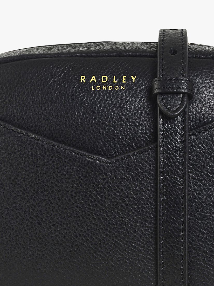 Radley Gordon Road Mini Zip Top Cross Body Bag, Black at John