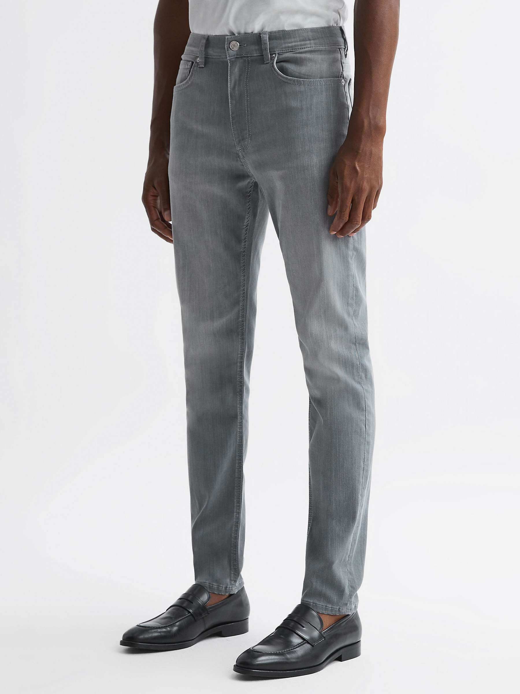 Buy Reiss Harry Slim Jeans, Grey Online at johnlewis.com