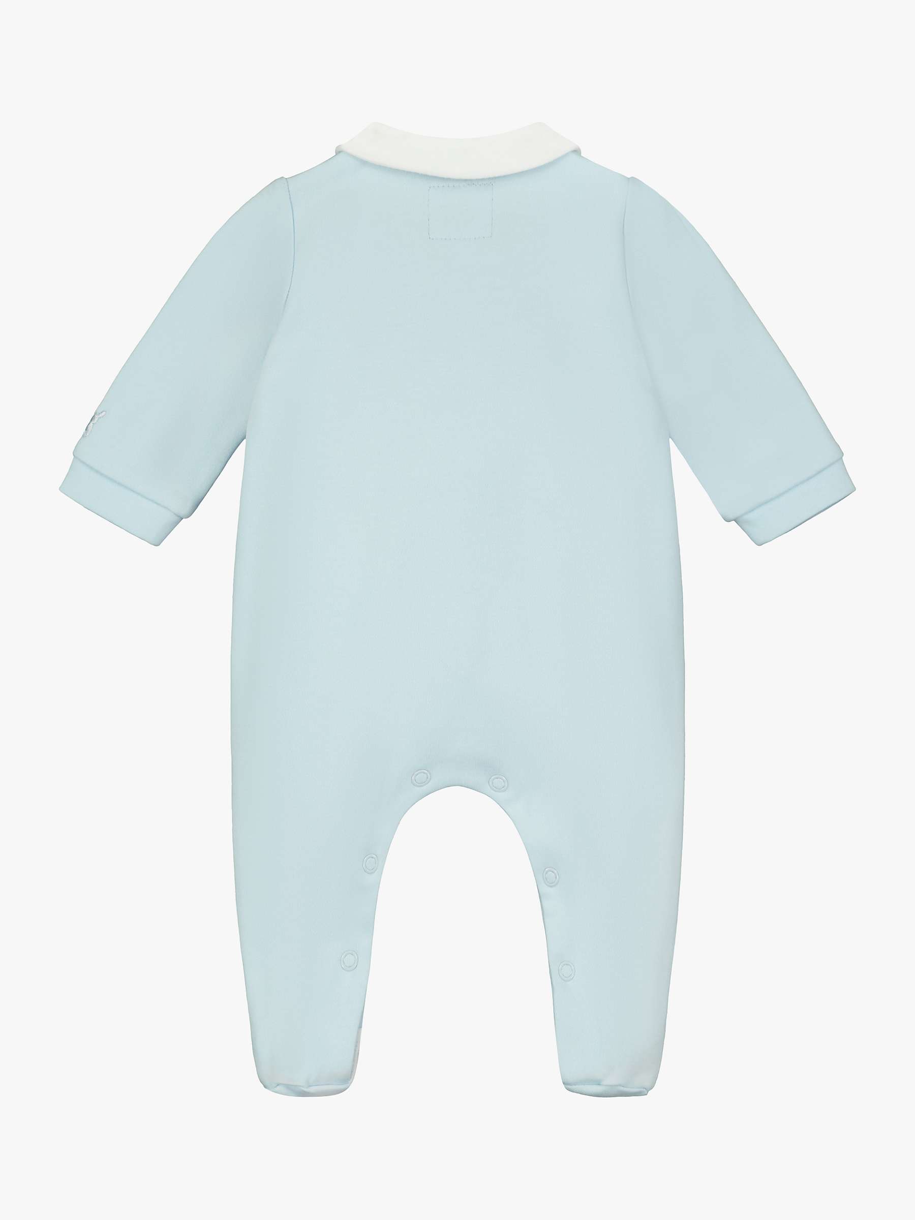Buy Emile et Rose Baby Fisher Sleepsuit & Hat Set, Pale Blue Online at johnlewis.com