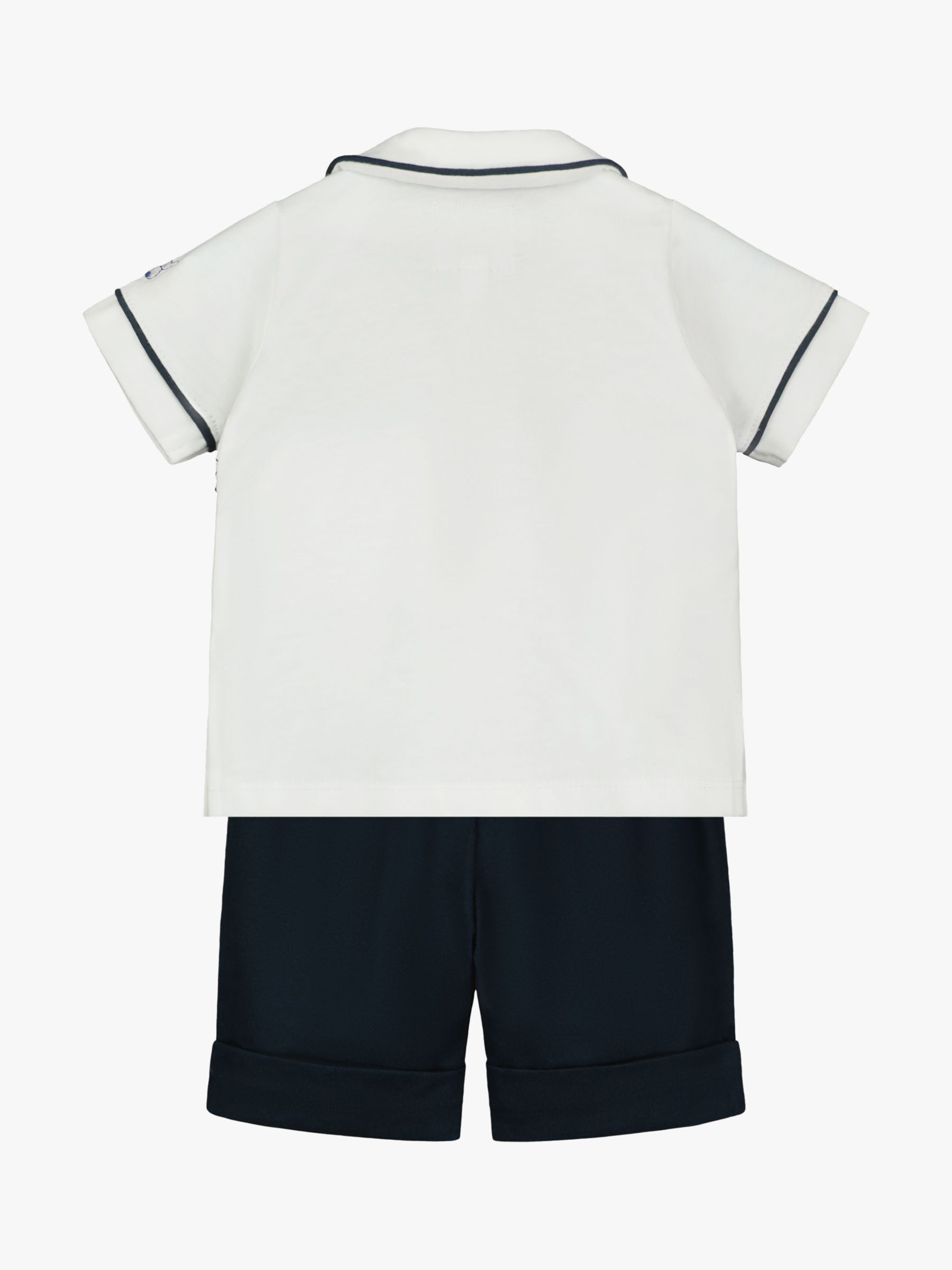 Emile et Rose Baby Frank Top & Shorts Set, Navy/White, 9 months